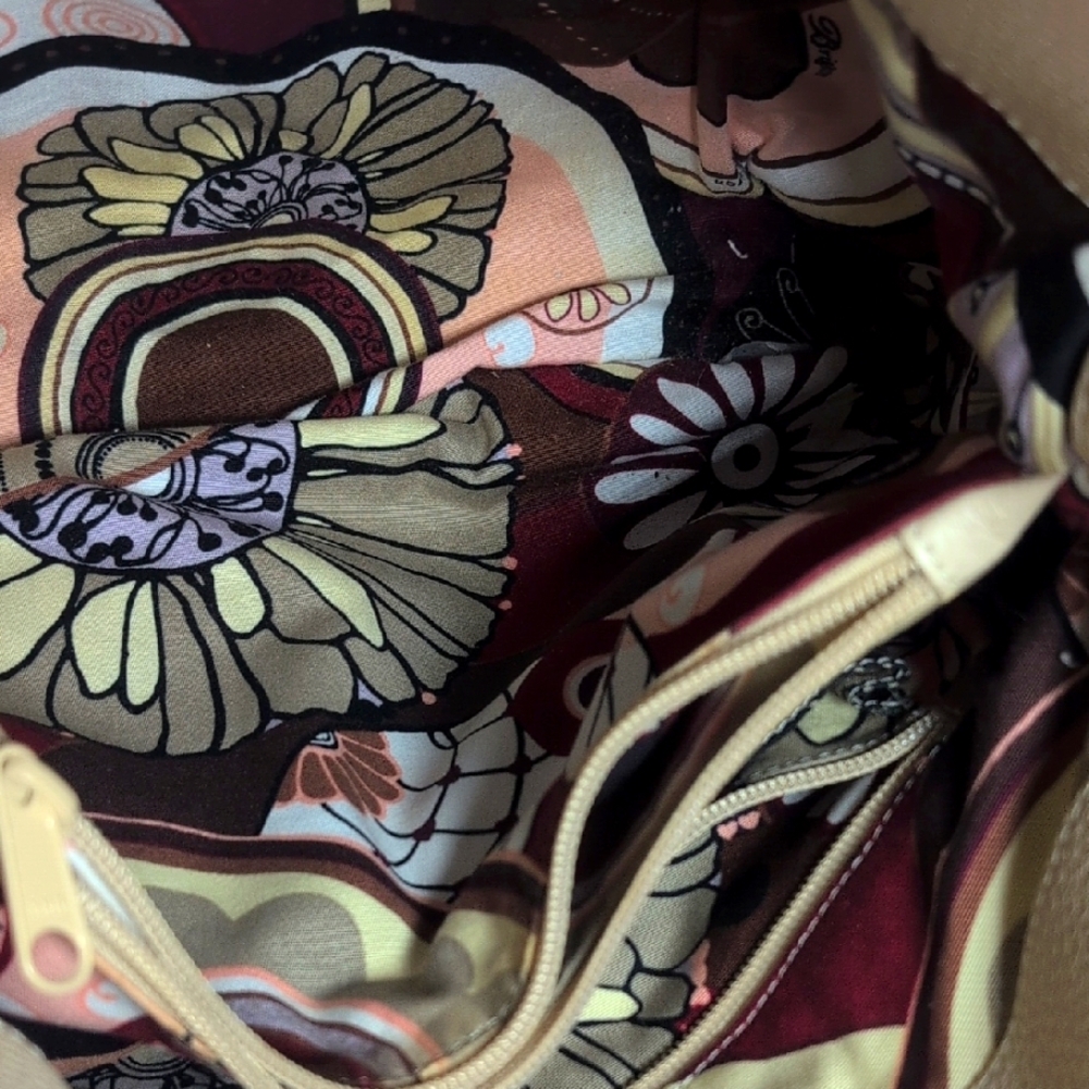 Brighton Melania Leather Cream and Yellow Shoulder Bag - Picture 9 of 14